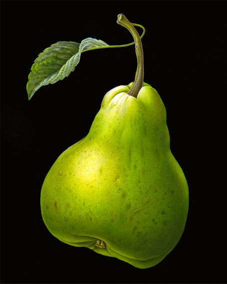 Pear with Leaf